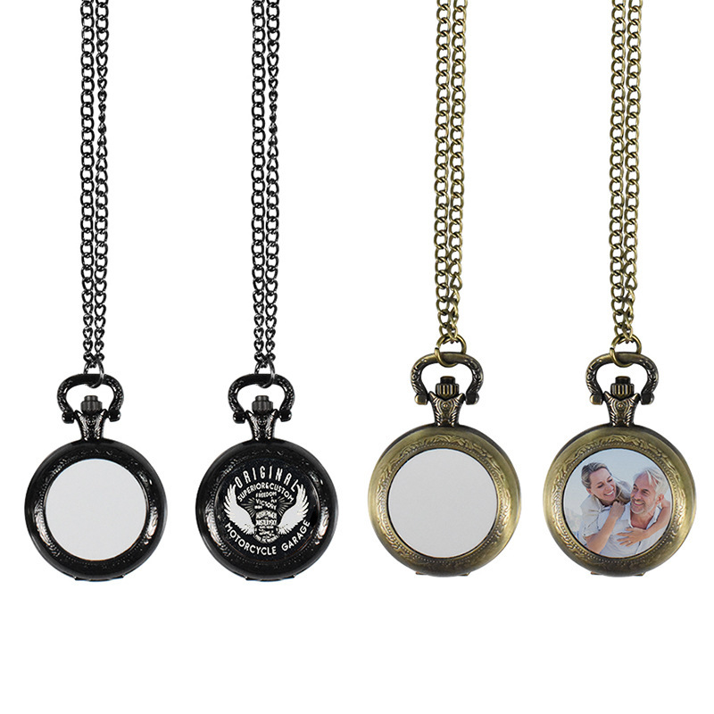 Men'S Accessories Chain - Naszyjnik z metalowym zegarkiem kieszonkowym w