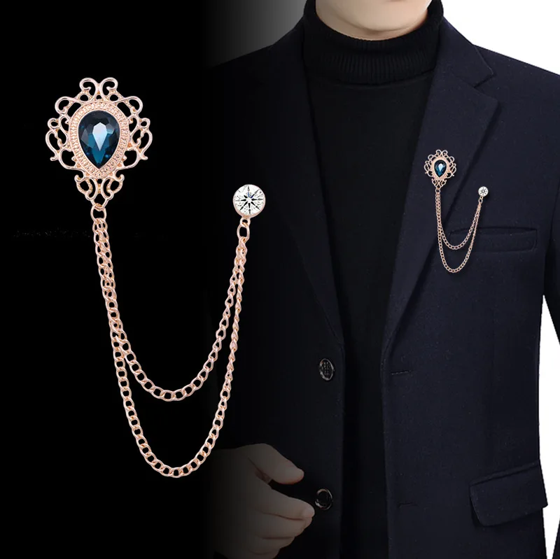 Men'S Accessories Chain - Nowa Vintage Ozdoba na Klapę z