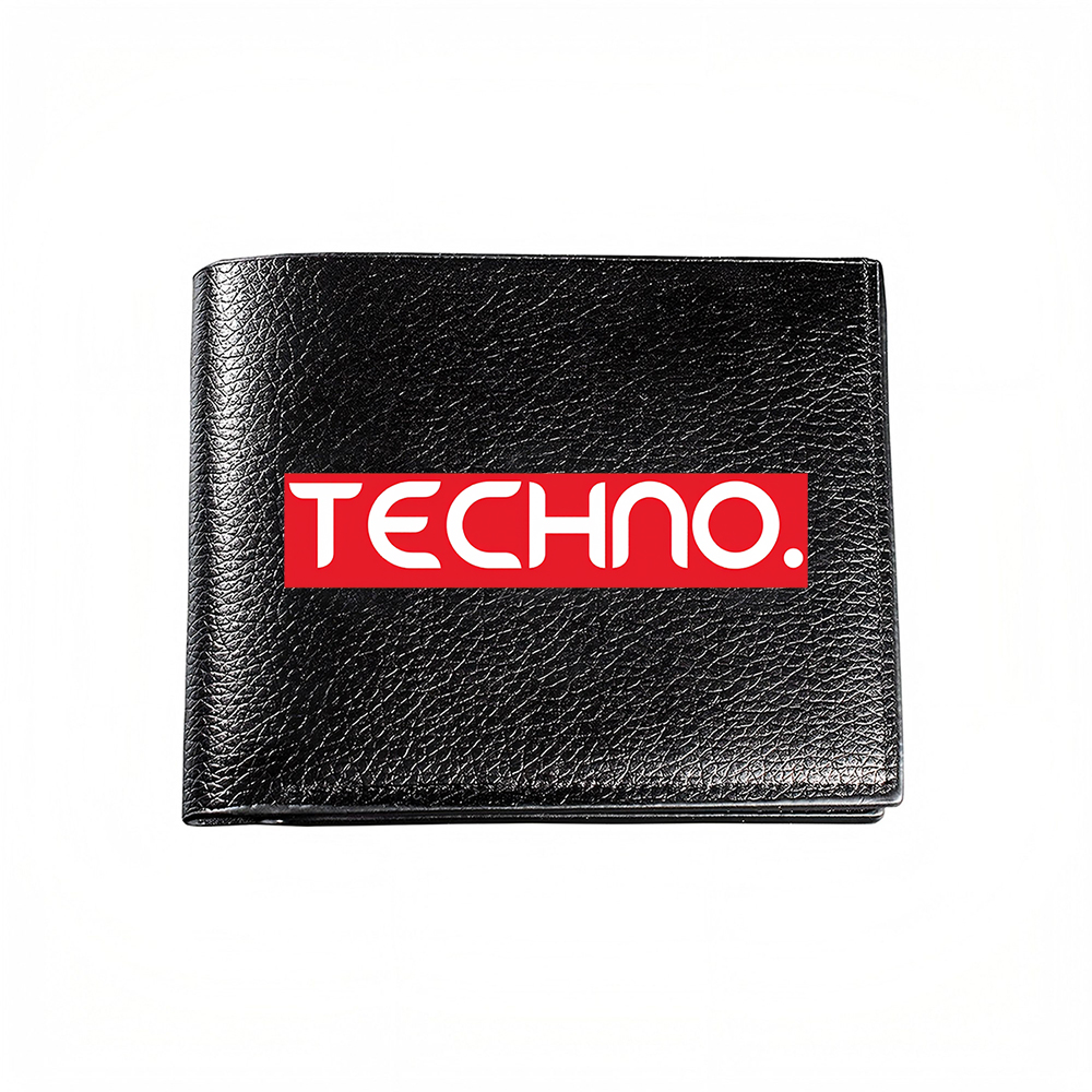 Men Accessories Look - Portfel męski Techno Logo, etui na