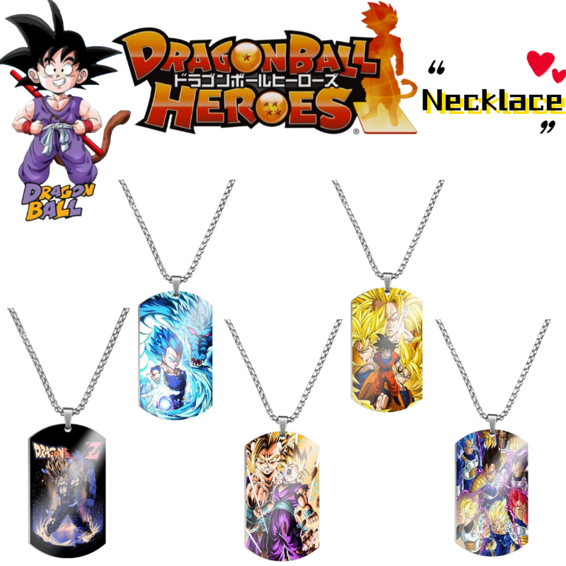 Men'S Accessories Chain - Modny metalowy naszyjnik Dragon Ball Son