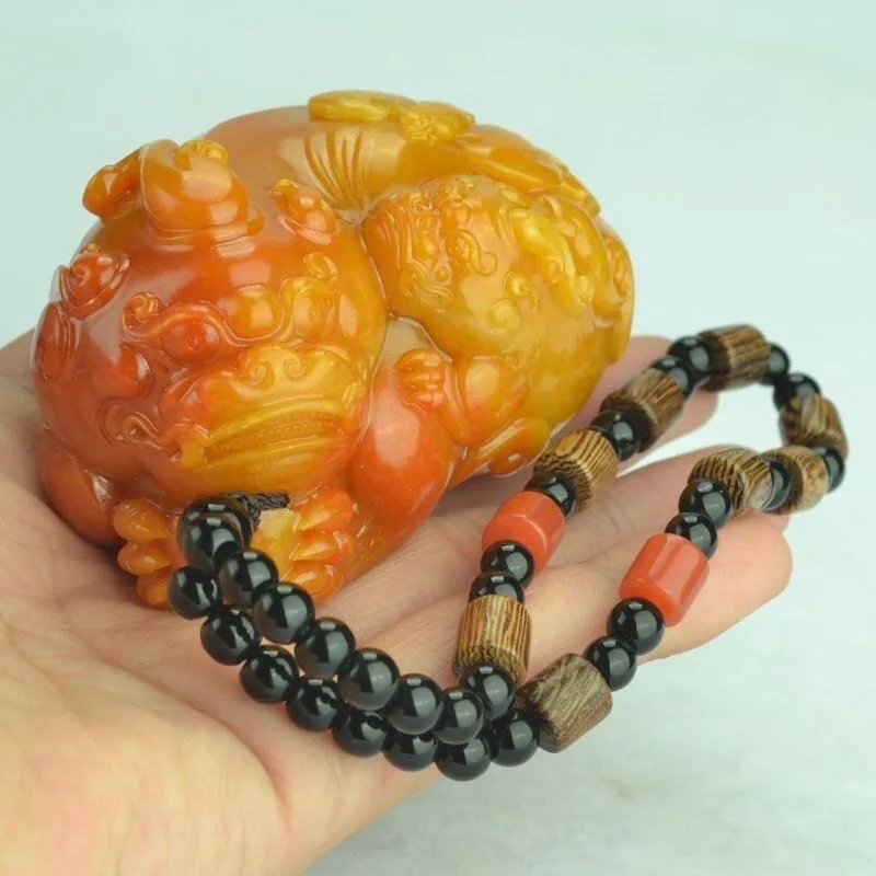 Men'S Accessories Chain - Naturalne Huang Longyu Pixiu wisiorek naszyjnik
