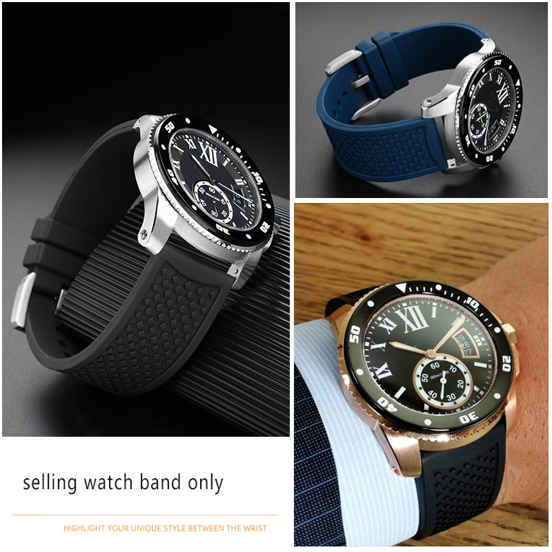 23mm 24mm guma fluorowa pasek  – Men'S Accessories Cartier recenzja i cena
