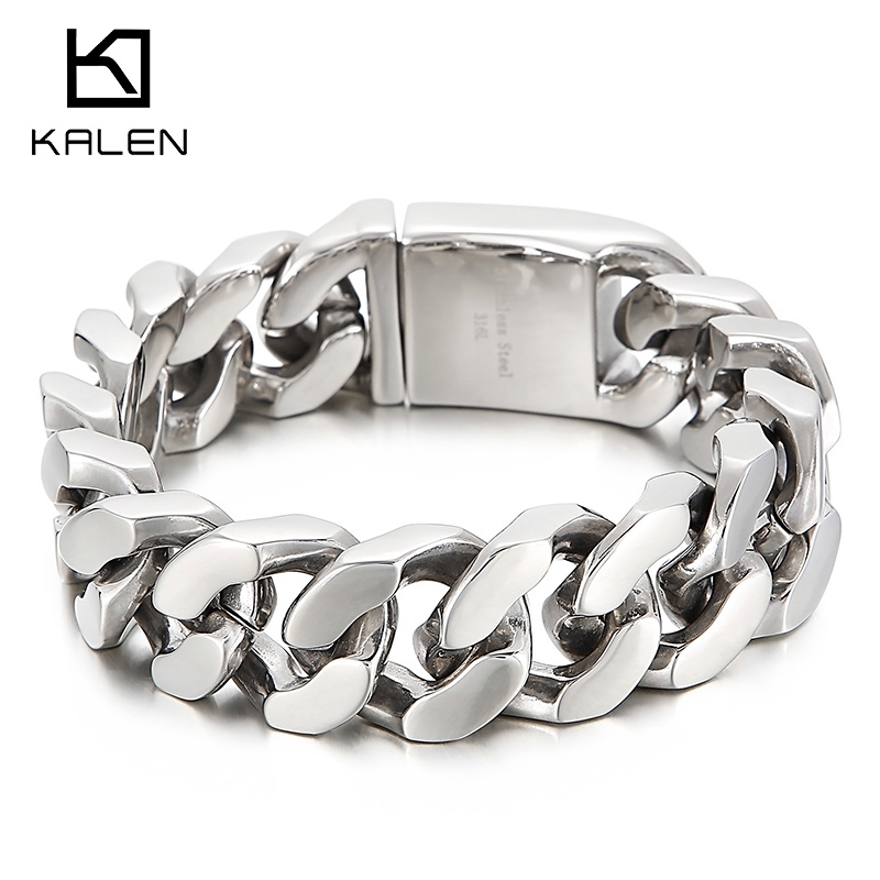 KALEN 22cm bransoletka z łańcu – Men Accessories Ring And Bracelet recenzja i cena