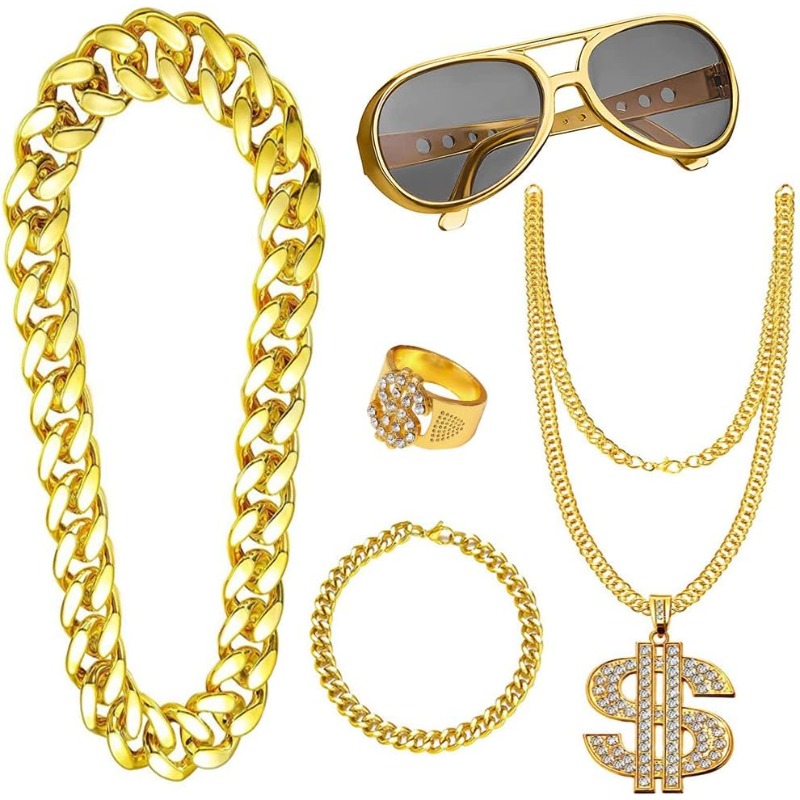 5-częściowy zestaw kostiumów h – Men Accessories Ring And Bracelet recenzja i cena