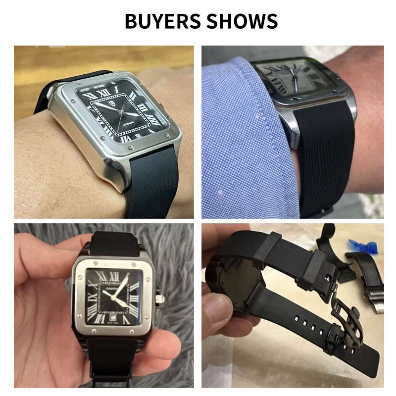 Czarny niebieski silikonowy pa – Men'S Accessories Cartier recenzja i cena